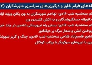 شعله های قیام خلق و درگیریهای سراسری شورشگران(۲۴)