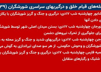 شعله های قیام خلق و درگیریهای سراسری شورشگران (۳۹)