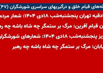 شعله های قیام خلق و درگیریهای سراسری شورشگران (۴۷)