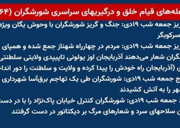 شعله های قیام خلق و درگیریهای سراسری شورشگران (۶۴)