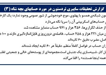 گزارش تحقیقات سایبری تردستون در مورد حسابهای بچه شاه (۳)