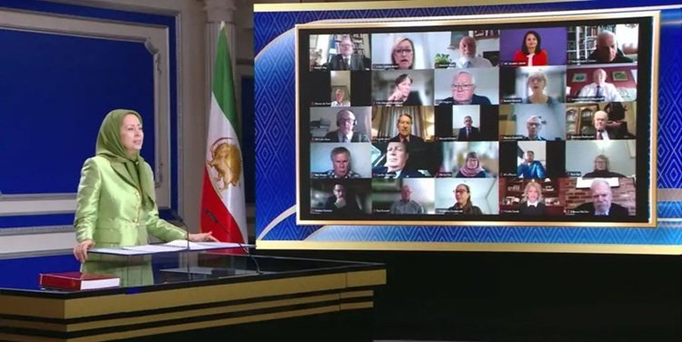 سخنرانی خانم مریم رجوی در کنفرانس آنلاین حمایت از دولت موقت شورای ملی مقاومت ایران