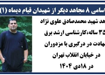 اسامی ۸ مجاهد دیگر از شهیدان قیام دیماه (۱)