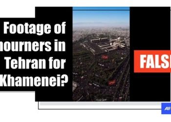 افشاگری AFP: ویدئو «تشییع ۴۰ میلیونی خامنه‌ای» کاملاً جعلی و ساخته هوش مصنوعی است