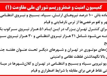 کمیسیون امنیت و ضد تروریسم شورای ملی مقاومت